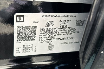 2022 Chevrolet Silverado 1500 Custom