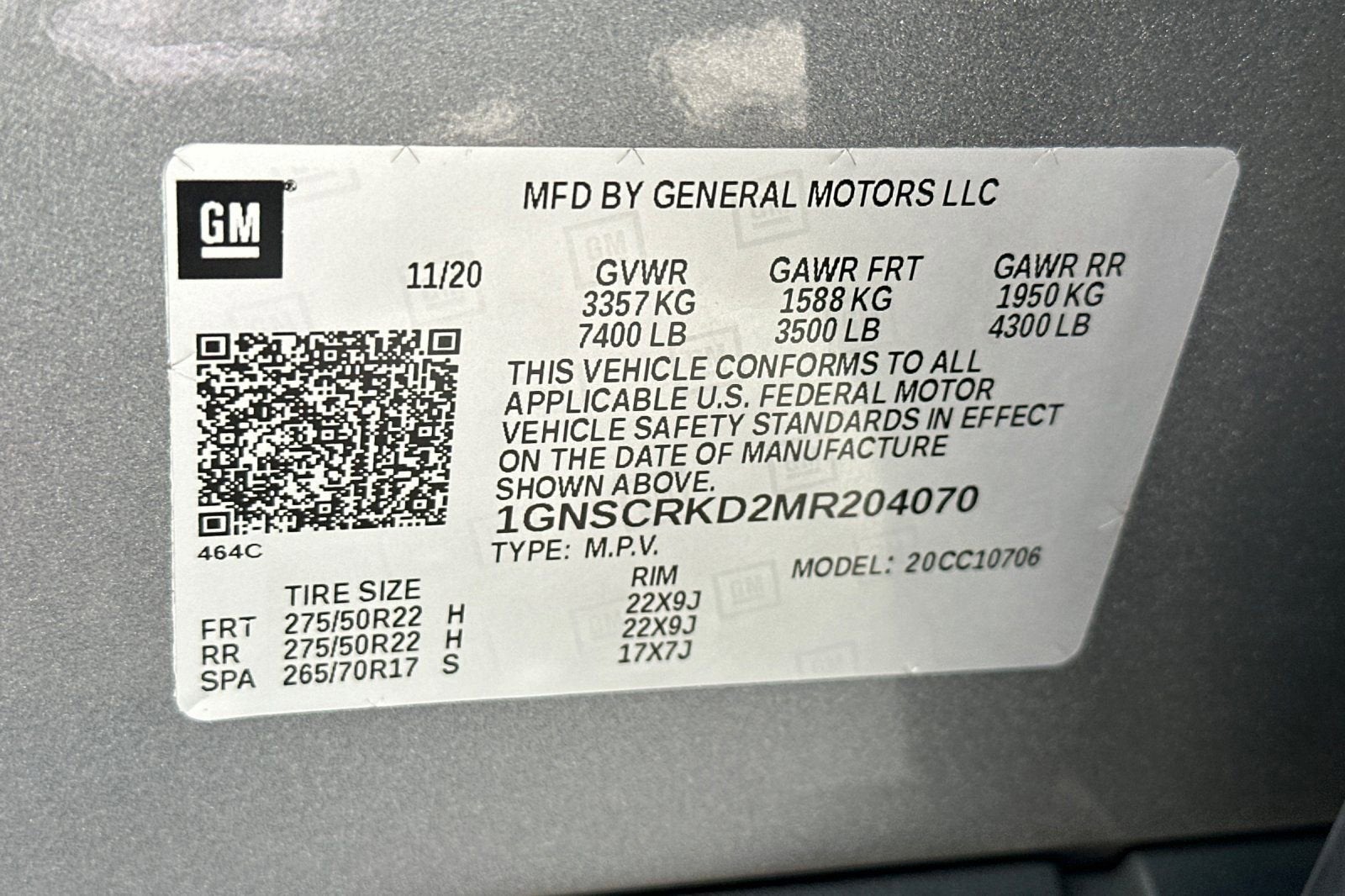 2021 Chevrolet Tahoe RST