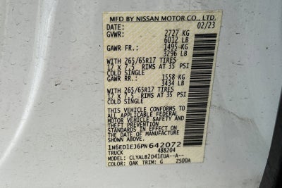 2023 Nissan Frontier SV