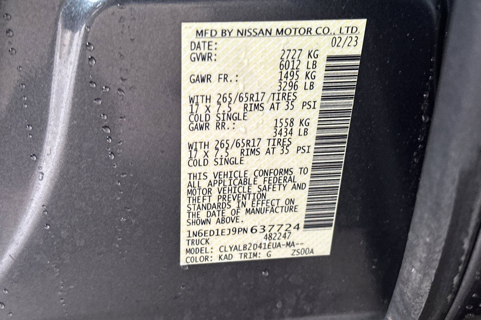 2023 Nissan Frontier SV