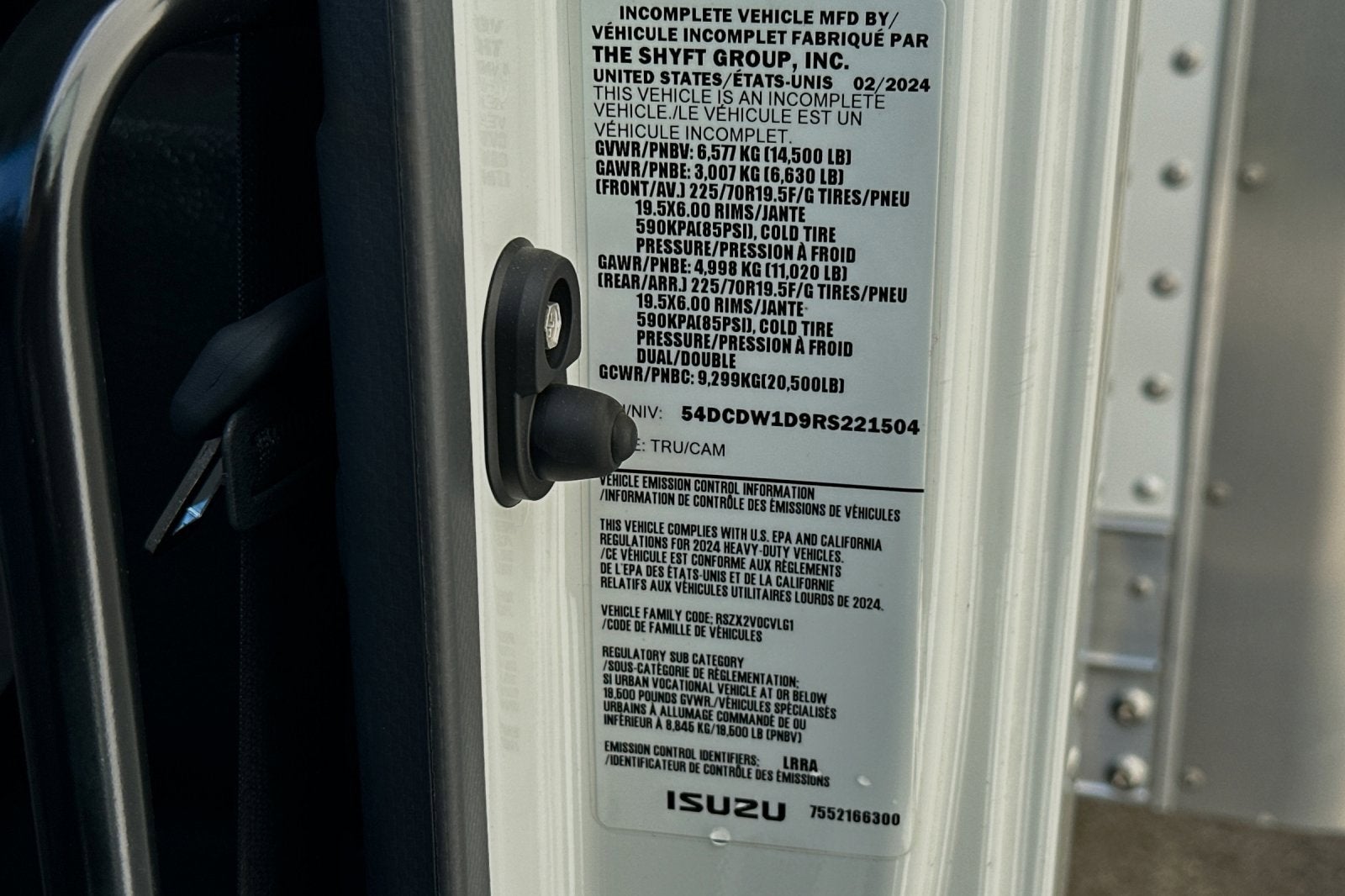 2024 Chevrolet Low Cab Forward 4500 HGLCFGAS150