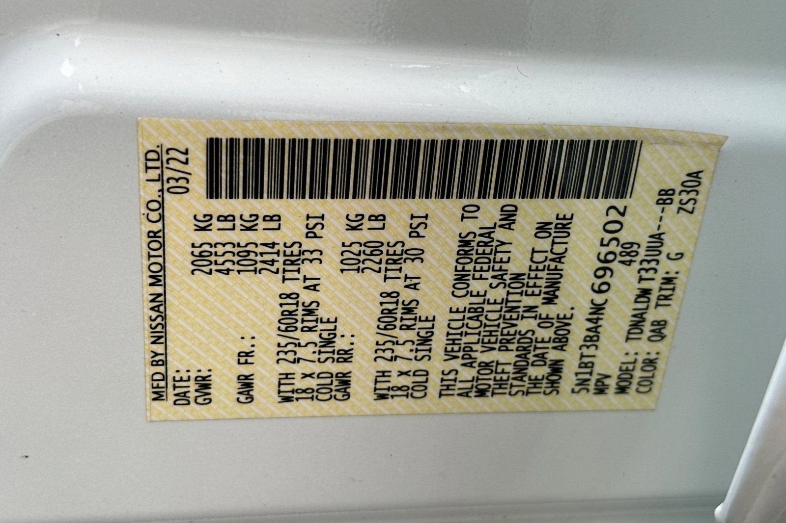 2022 Nissan Rogue SV