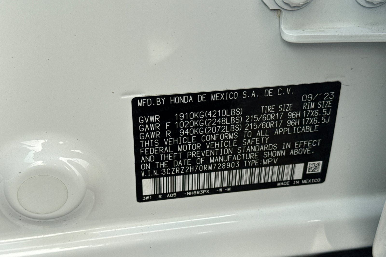 2024 Honda HR-V EX-L