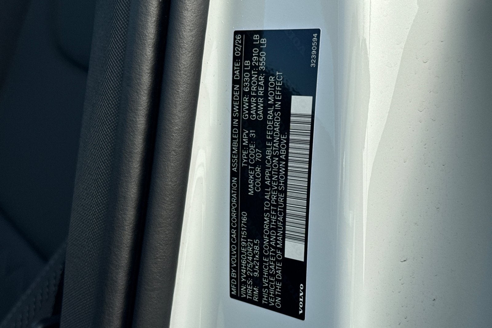 2026 Volvo XC90 Plug-In Hybrid T8 Plus 6 Passenger