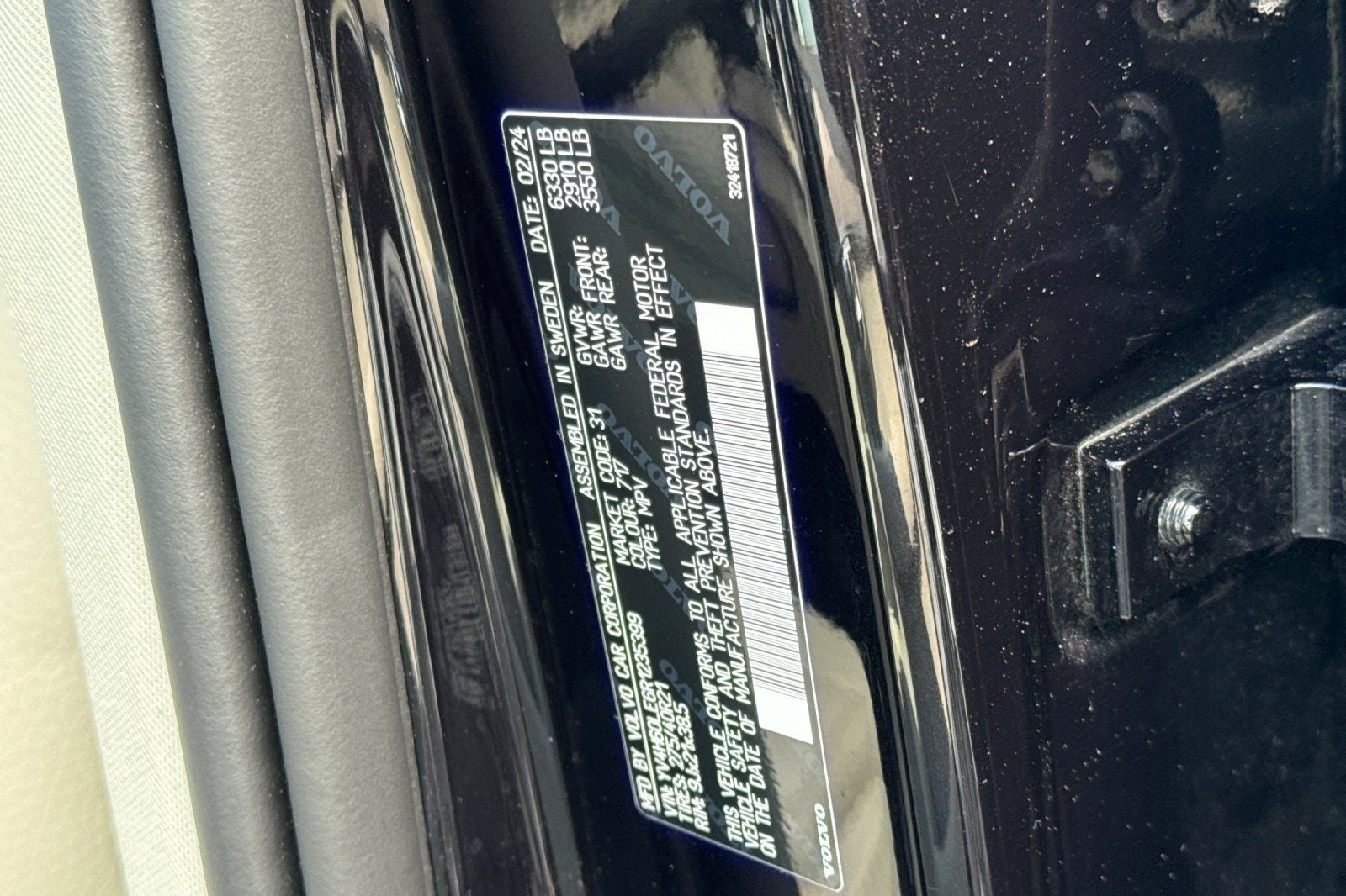 2024 Volvo XC90 Recharge Plug-In Hybrid T8 Plus 6 Passenger
