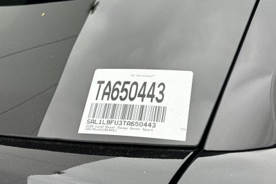 2026 Land Rover Range Rover Sport Dynamic SE