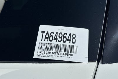 2026 Land Rover Range Rover Sport Dynamic SE