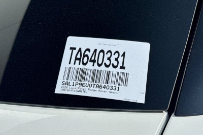 2026 Land Rover Range Rover Sport SE