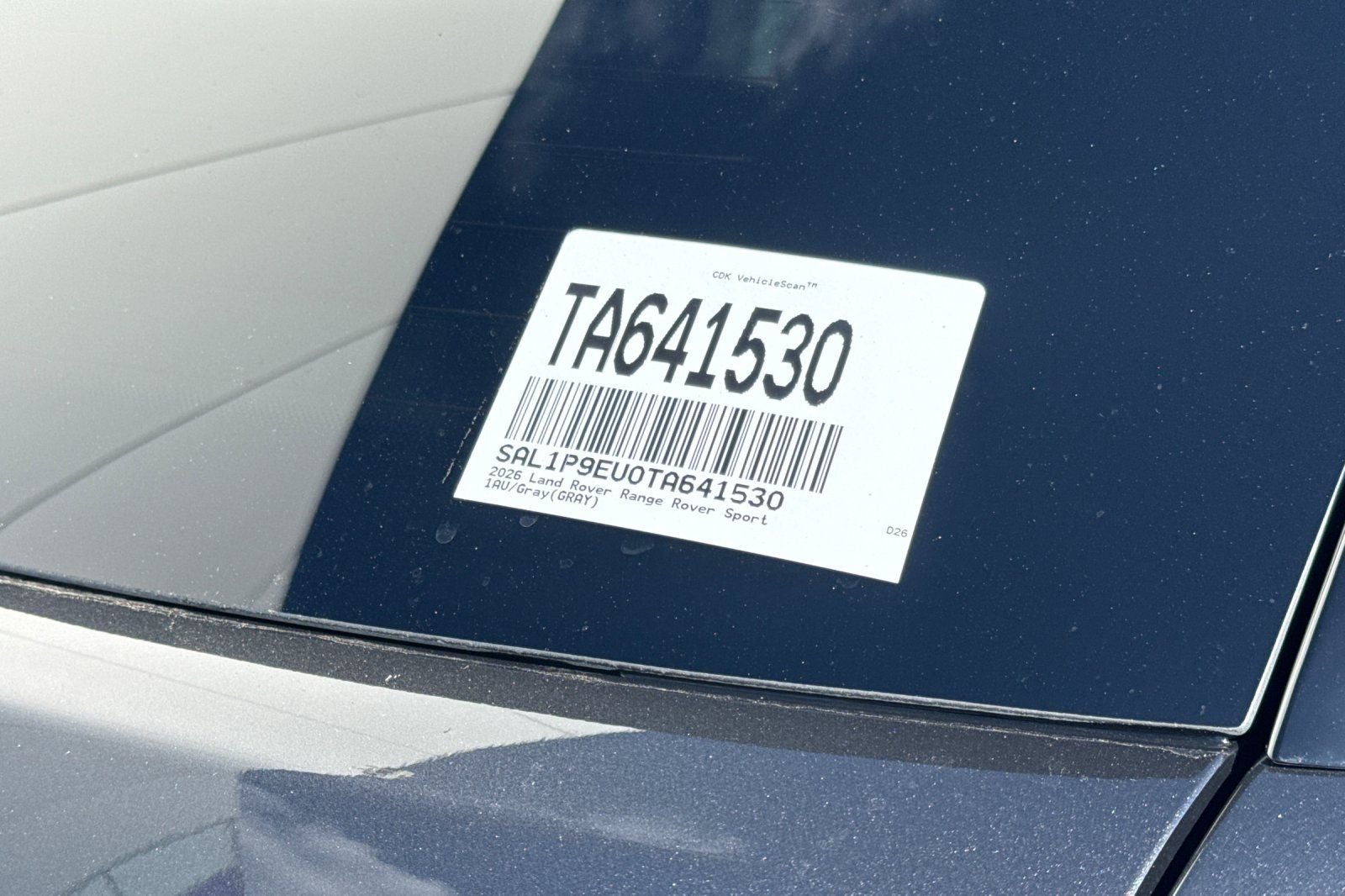 2026 Land Rover Range Rover Sport SE