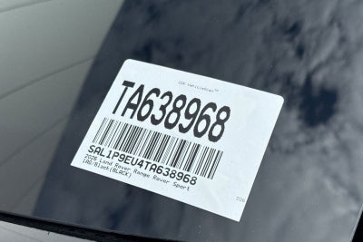 2026 Land Rover Range Rover Sport SE