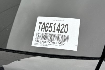 2026 Land Rover Range Rover Sport SE