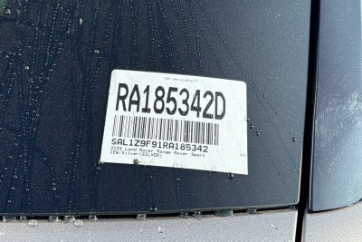 2024 Land Rover Range Rover Sport SV Edition One Flux Silver