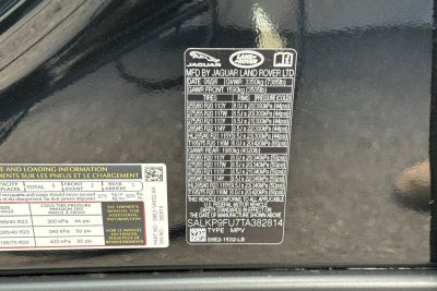 2026 Land Rover Range Rover SE