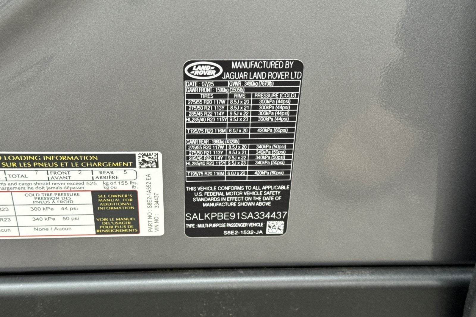 2025 Land Rover Range Rover SE LWB