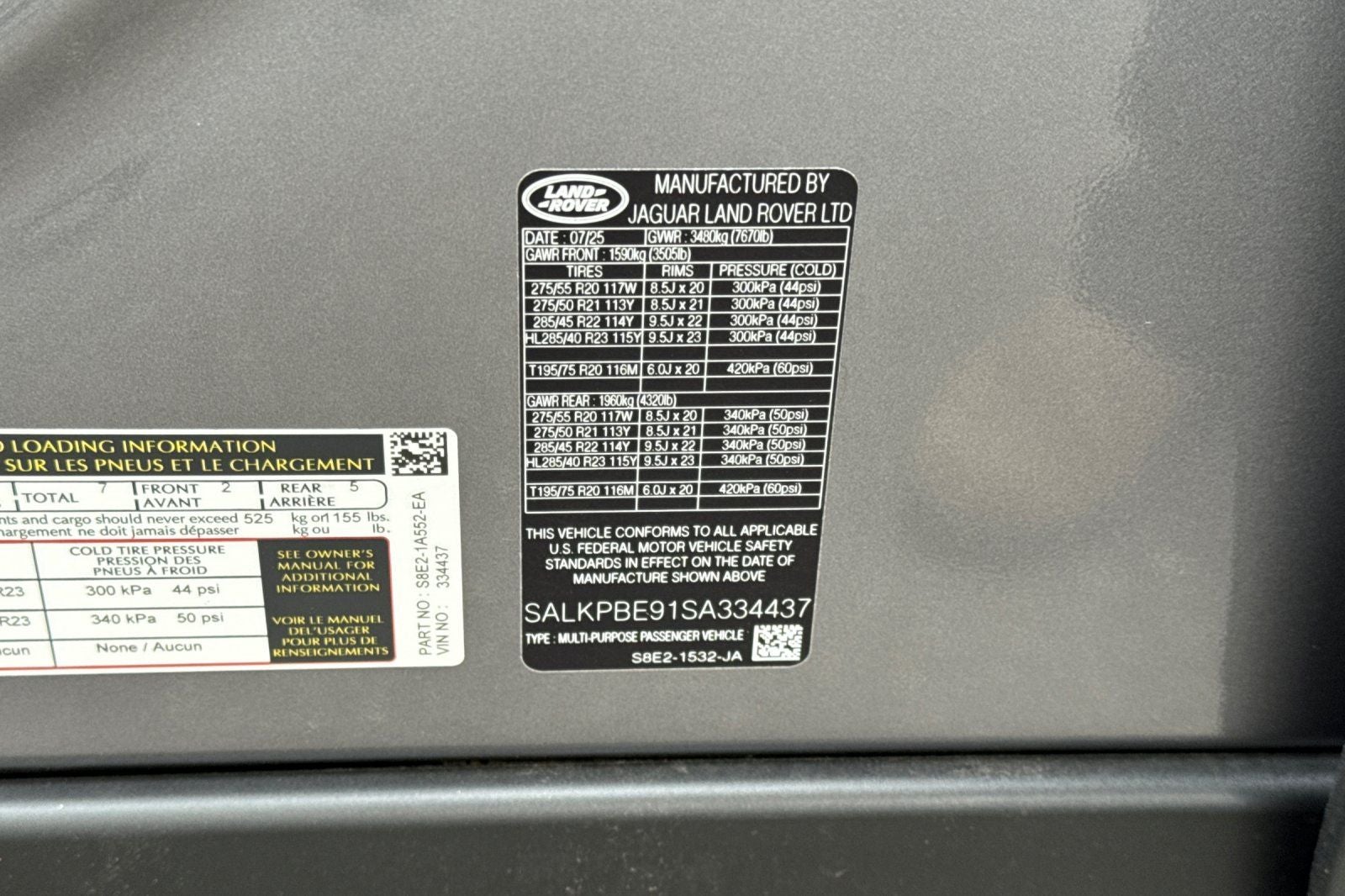 2025 Land Rover Range Rover SE LWB