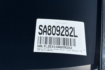 2025 Land Rover Range Rover Velar Dynamic SE