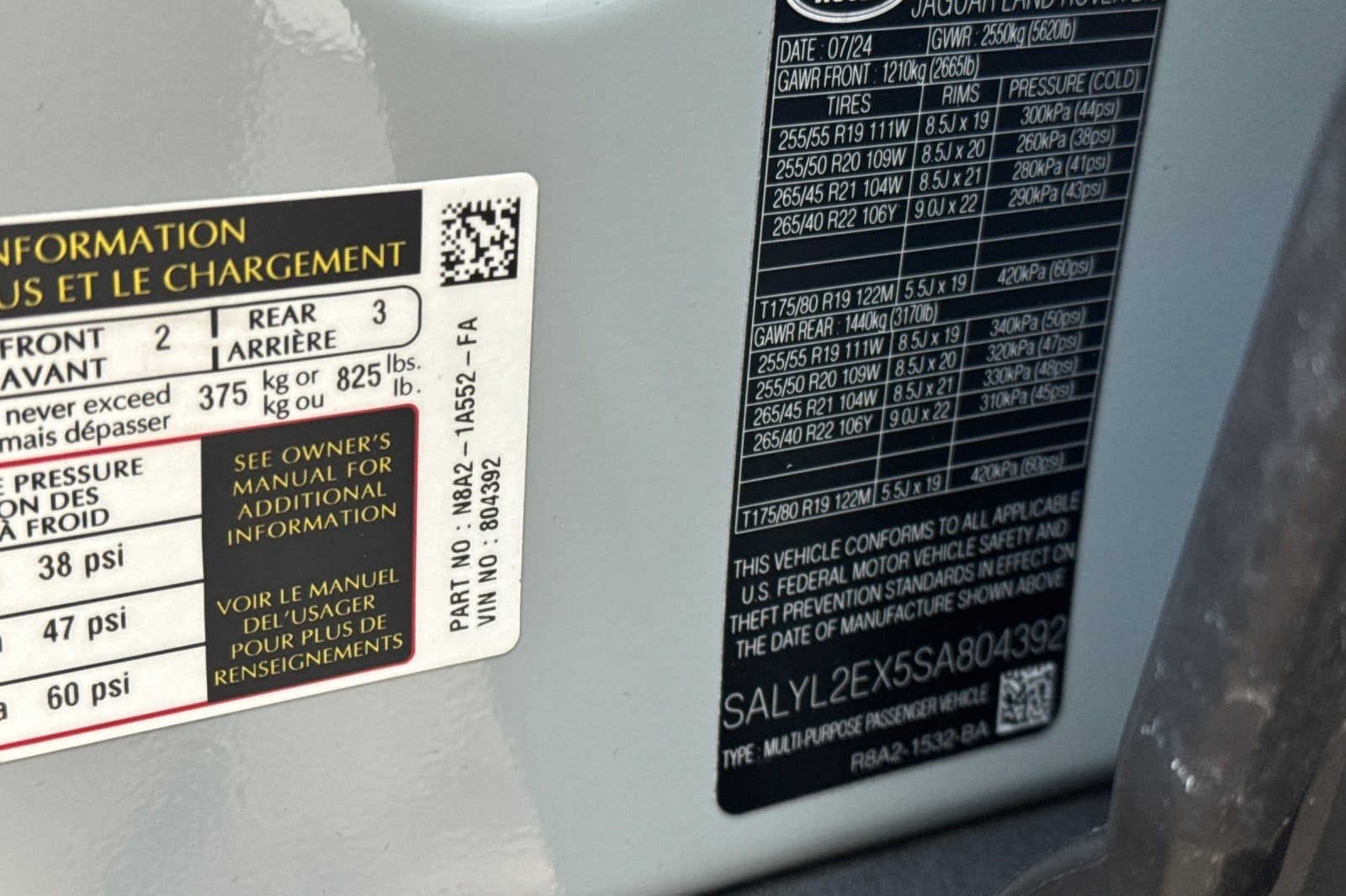 2025 Land Rover Range Rover Velar Dynamic SE