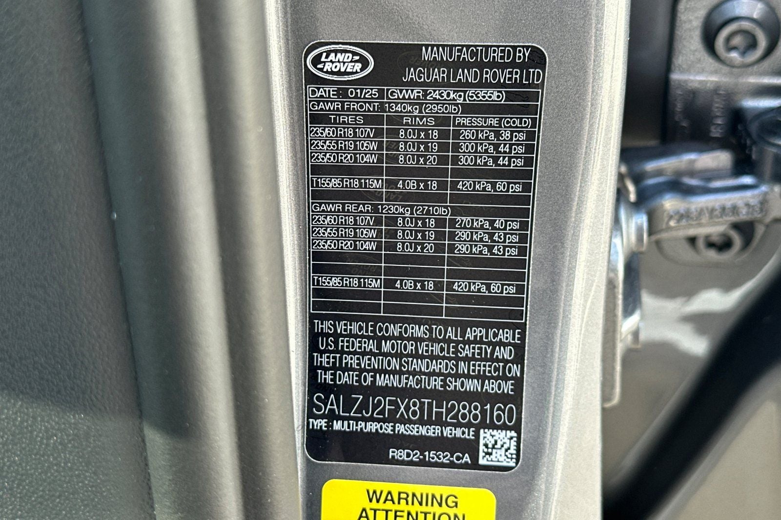 2026 Land Rover Range Rover Evoque S