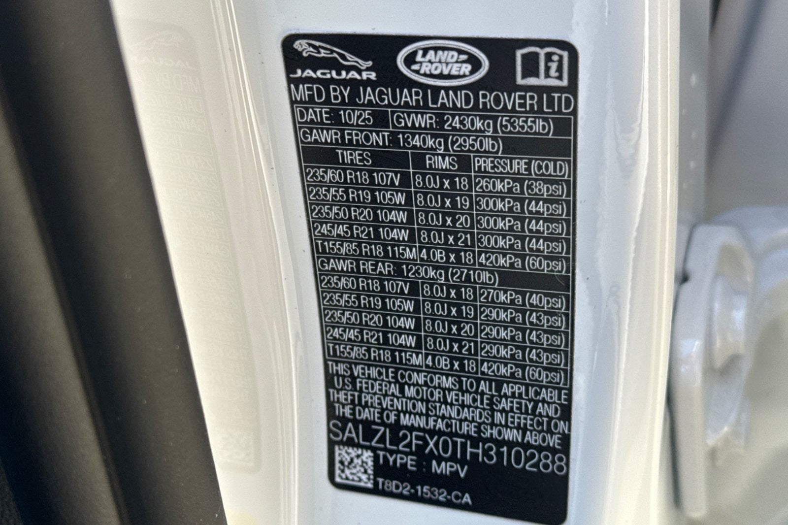 2026 Land Rover Range Rover Evoque Dynamic